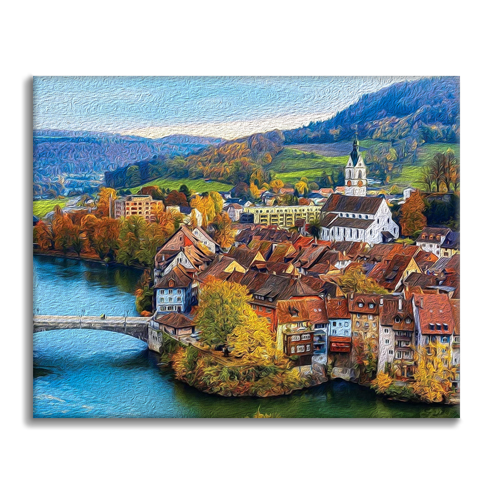 Colorcraft Swiss River Village - Maluj według numerów